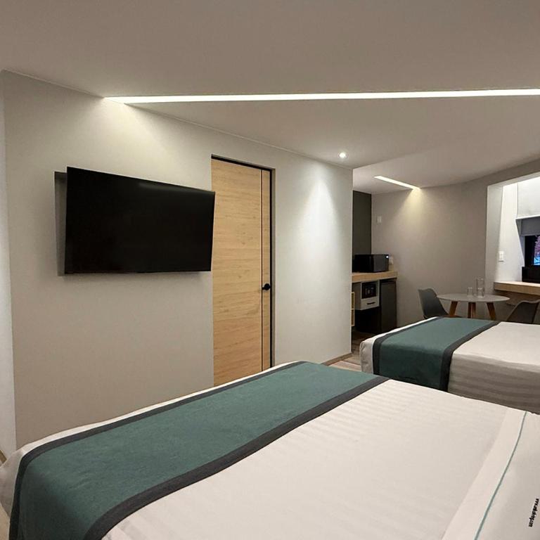 Uniko Living Roma - Habitación Doble Deluxe - 2 camas - 2