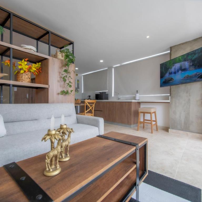 Moderno apartamento cerca a la playa el laguito - One-Bedroom Apartment - 3