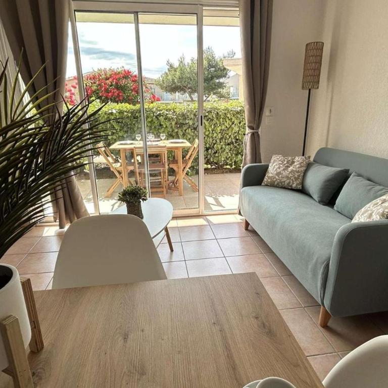 Apparemment RdC climatisé avec piscine, terrasse et parking - App 1502 - Appartement 1 Chambre - 2