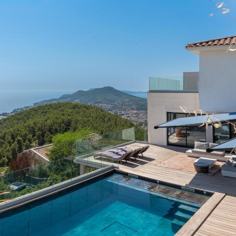 Villa 5 Etoiles vue sur les Iles d'Or Carqueiranne Sea and Mountain Pleasure Villa Vue Mer La Californie - Villa Deluxe - 15