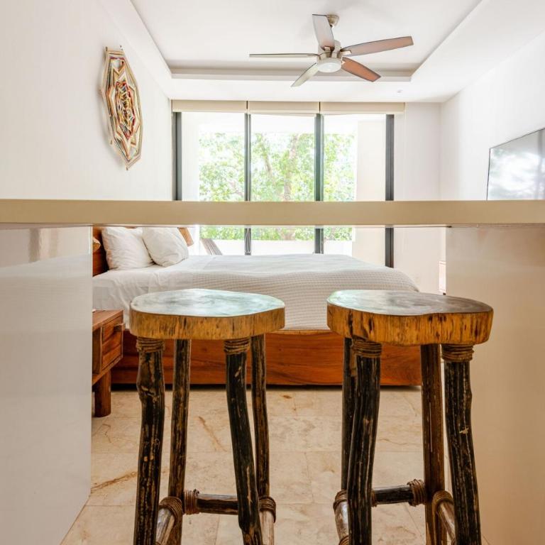 Tulum Luxury Apartments - Studio avec Lit King-Size - 8