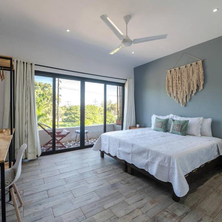 Cozy Loft Downtown Cancun + Terrace + WiFi + AC - Estudio Deluxe con cama grande - 1