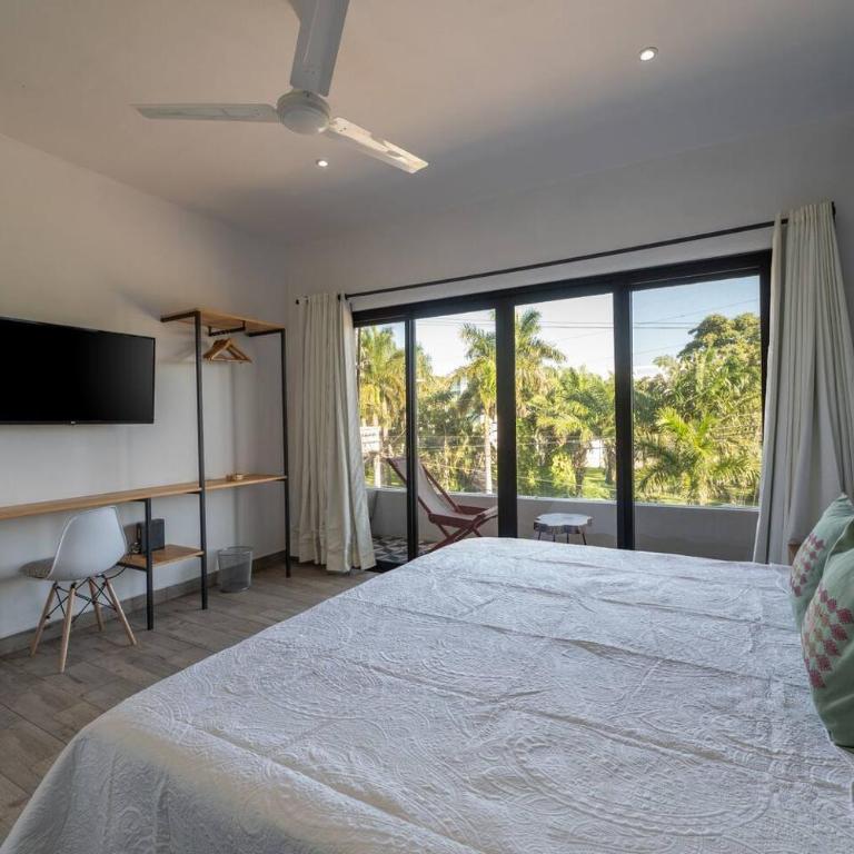 Cozy Loft Downtown Cancun + Terrace + WiFi + AC - Estudio Deluxe con cama grande - 2