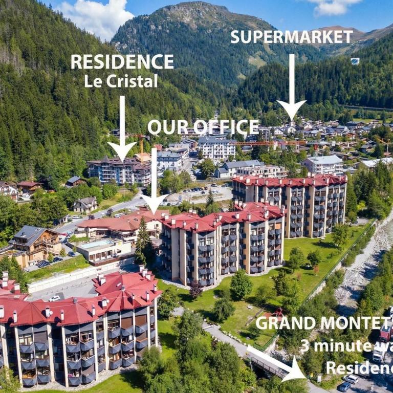 Le Cristal MB18 Mont-Blanc View, Pool, Parking & Free WiFi - Happy Rentals - Appartement avec Balcon - 11