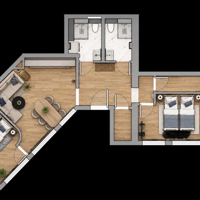 Flatista Homes - Leon - Apartment mit 3 Schlafzimmern - 1