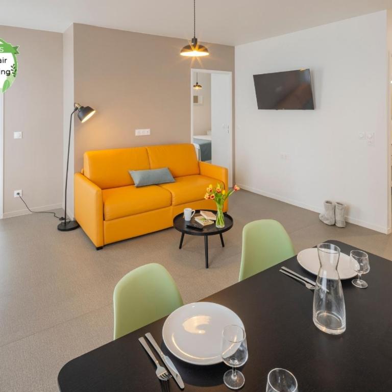 All Suites Appart Hôtel - Le Havre Centre - Les docks - Appartement (2 Lits Doubles et 1 Canapé-Lit) - 4