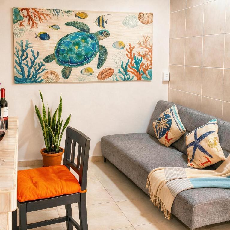 Boutique 1BR 2BR Suites Sleeps 2-8, Morning Markets, Beach & Cenote 10 Min, Kitchen Fast WiFi AC - Apartment mit 1 Schlafzimmer und Balkon - 6