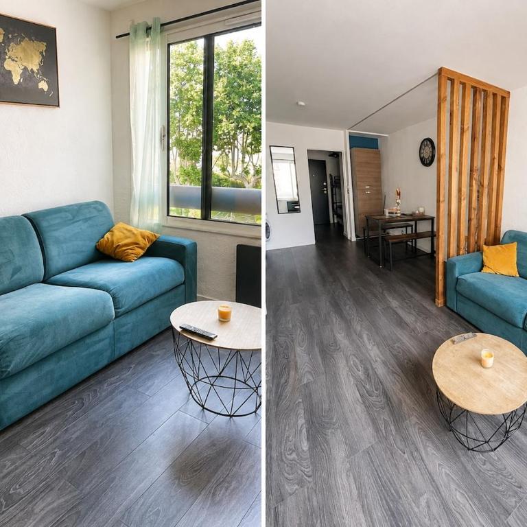 Studio Cosy avec Piscine & Parking au Cœur Fréjus - Appartement 1 Chambre - 1