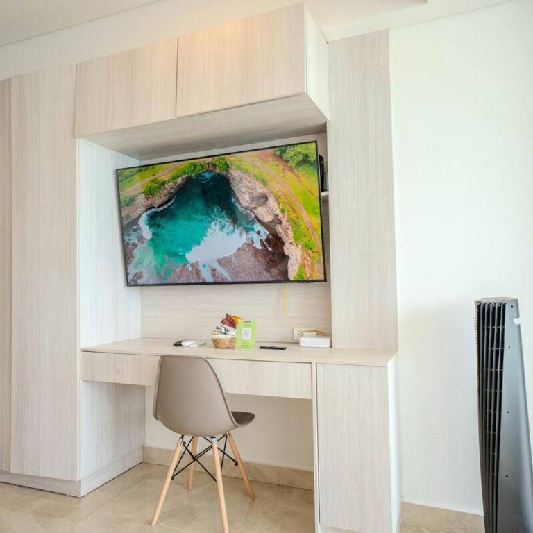 Mar de Luna en Apartamento en Cartagena Beach Resort cerca a la playa con piscina y jacuzzi - One-Bedroom Loft Apartment with One Queen Bed - 39