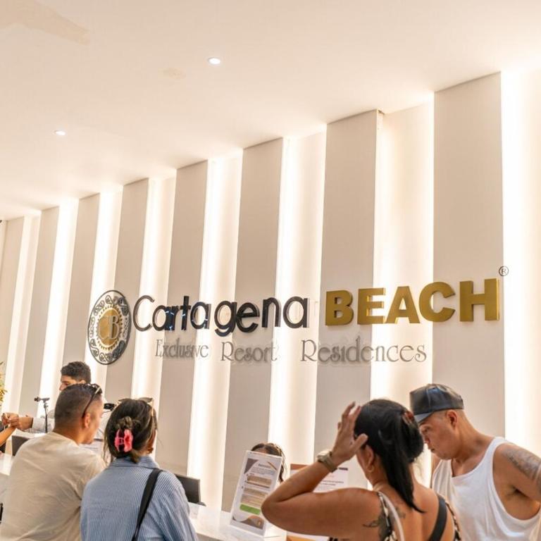 Mar de Luna en Apartamento en Cartagena Beach Resort cerca a la playa con piscina y jacuzzi - One-Bedroom Loft Apartment with One Queen Bed - 40