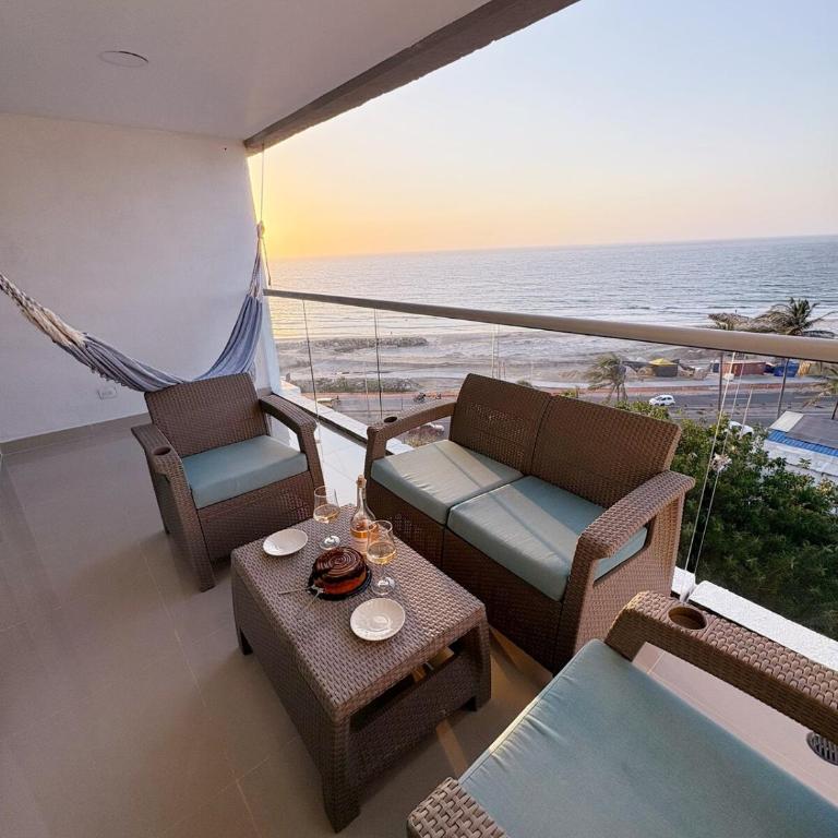 Despierta frente al mar con playa y piscina en Cartagena - One-Bedroom Apartment - 19