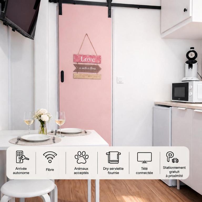 S2 Studio charmant et cosy tout équipé à 10 min gare - Apartment mit 1 Schlafzimmer - 1
