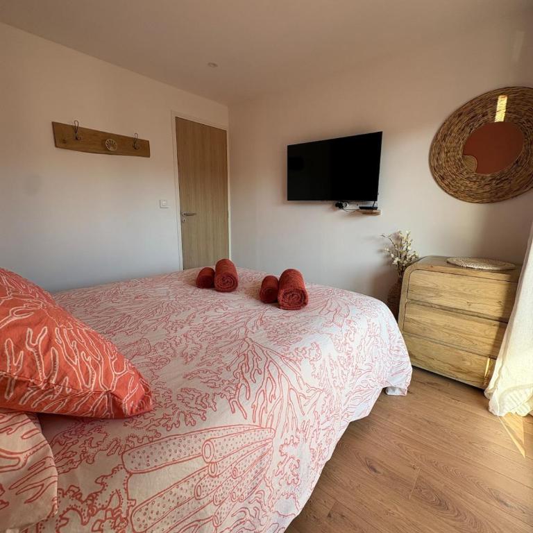 Le Corail, Terrasse, parking privé, plage à 5min - Appartement 2 Chambres - 14
