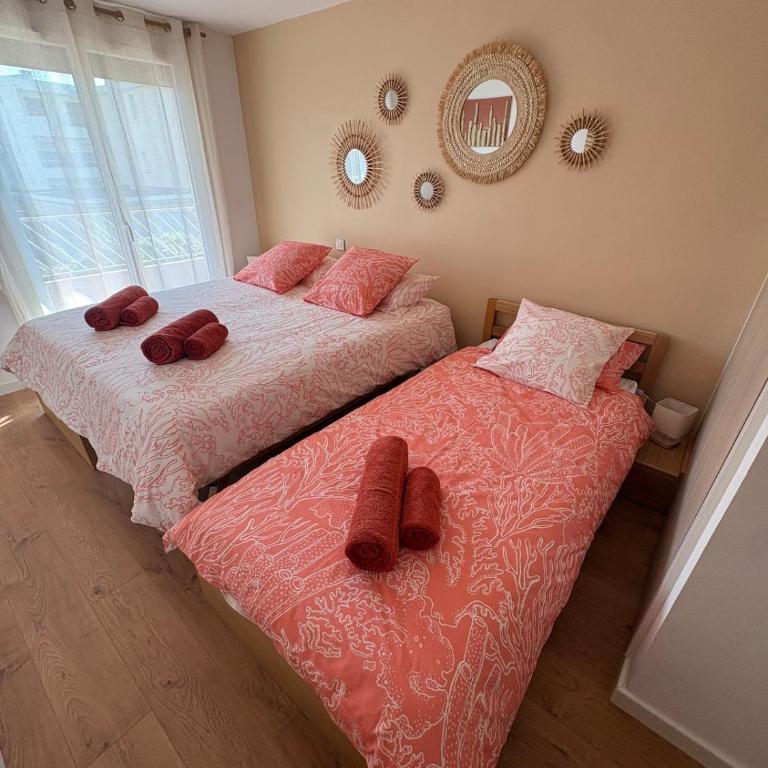 Le Corail, Terrasse, parking privé, plage à 5min - Appartement 2 Chambres - 12
