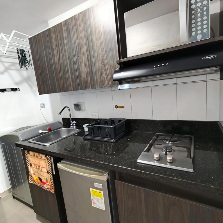 Apartamento loft amoblado Medellin - One-Bedroom Apartment - 3