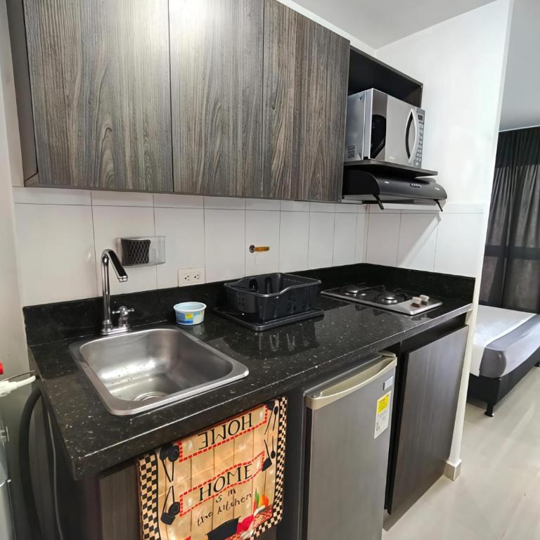 Apartamento loft amoblado Medellin - One-Bedroom Apartment - 11