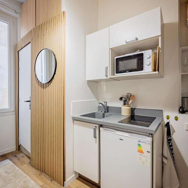Batignolles Cozy Renovated Studio - Studio avec mezzanine - 10