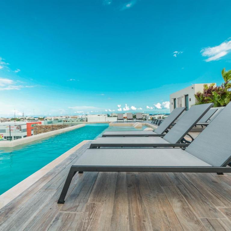 Veranto - 2BR Loft with Rooftop Pool, Gym & Parking - Apartment mit 2 Schlafzimmern - 12
