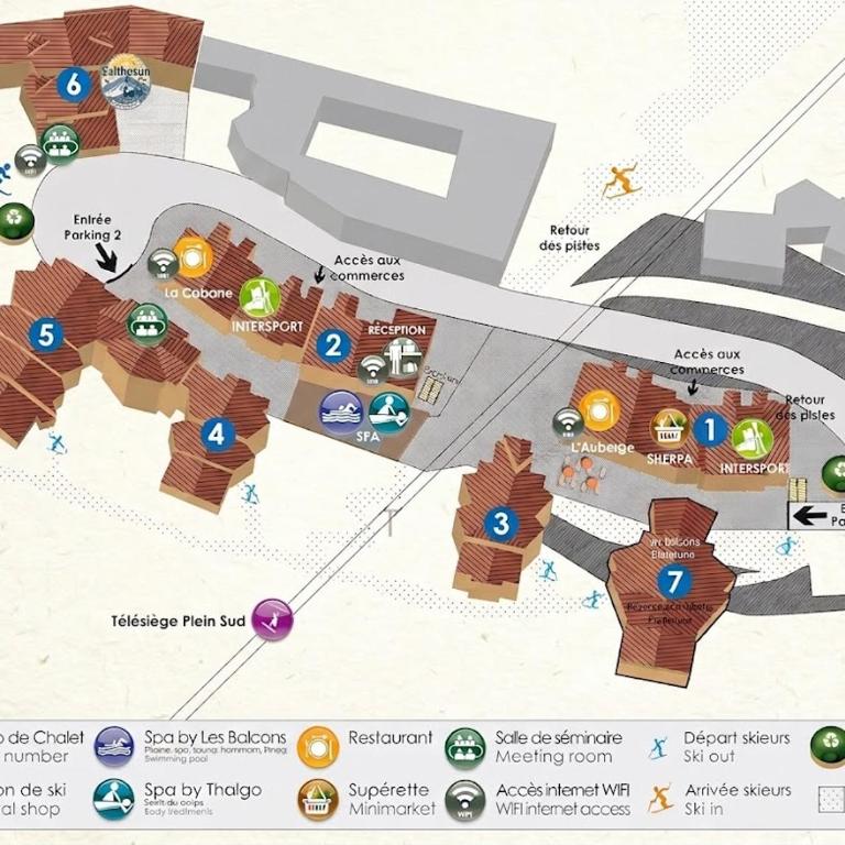 Les Balcons - Apartement 6 personnes Cosy - 4 flocons Or- Valthosun - Appartement 2 Chambres - 39