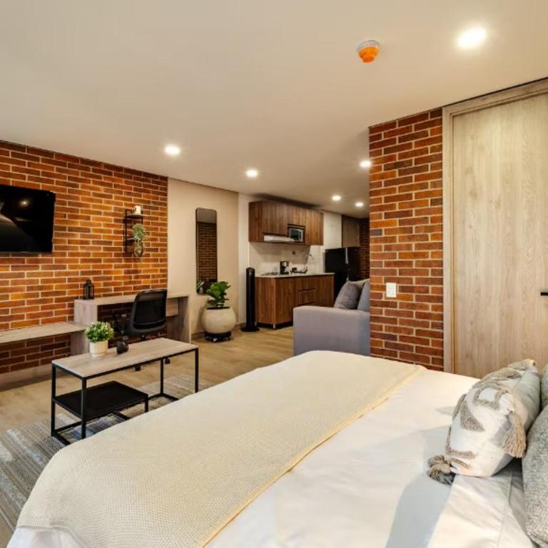 Laureles Apartamento elegante AC Wifi Rapido Recepcion 24H y Gym - Apartamento de 1 dormitorio - 4