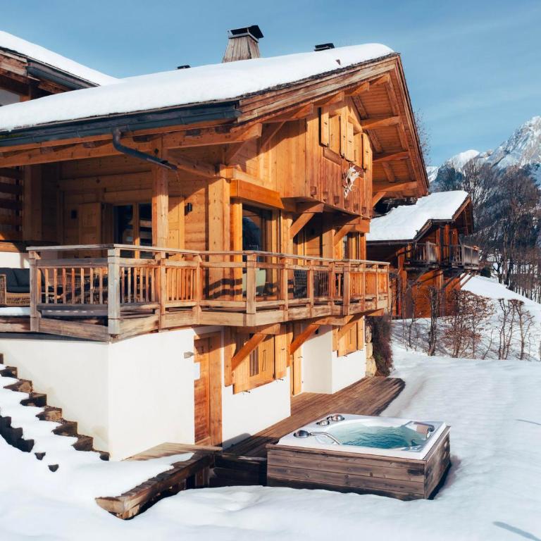 Chalet 4★, 12 pers, spa, vue panoramique, proche navette - FR-1-304-302 - Chalet - 23