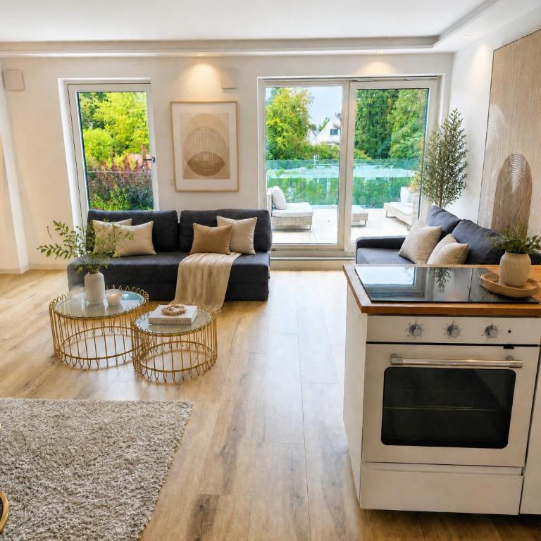 Beautiful new L apartment -15 min to Octoberfest - Apartamento con vistas a la piscina - 25