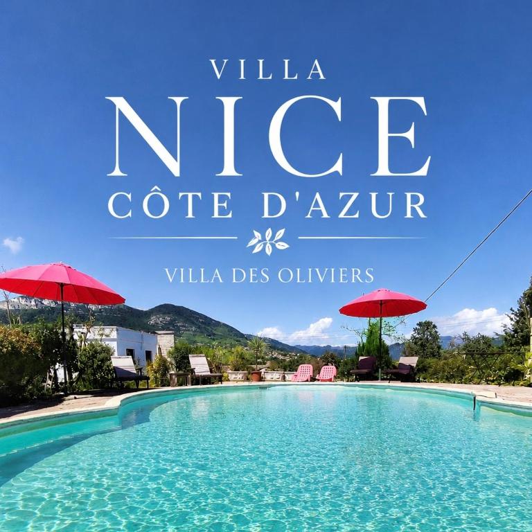 Villa Nice Côte d'Azur piscine privée rez de chaussée - Maison de Vacances - 1