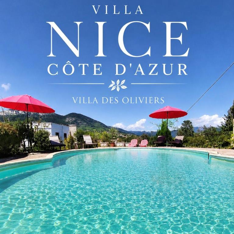 Villa Nice Côte d'Azur piscine privée rez de chaussée - Maison de Vacances - 2