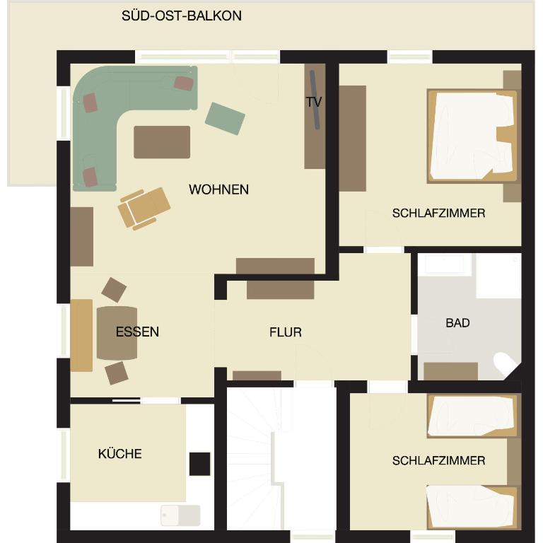 Ferienwohnung Gabi Stetter - Appartamento con 2 Camere da Letto e con Vista Montagna - 18