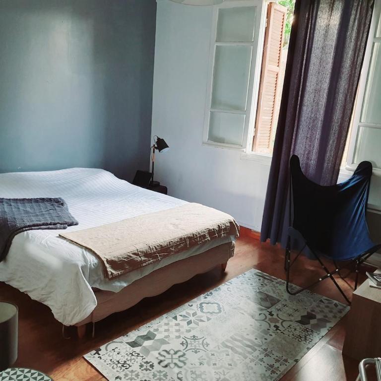 Ground floor apartment of a bucolic villa in town, garden et parking - Maison 1 Chambre - 5