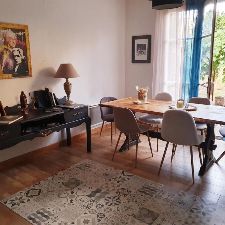 Ground floor apartment of a bucolic villa in town, garden et parking - Maison 1 Chambre - 17