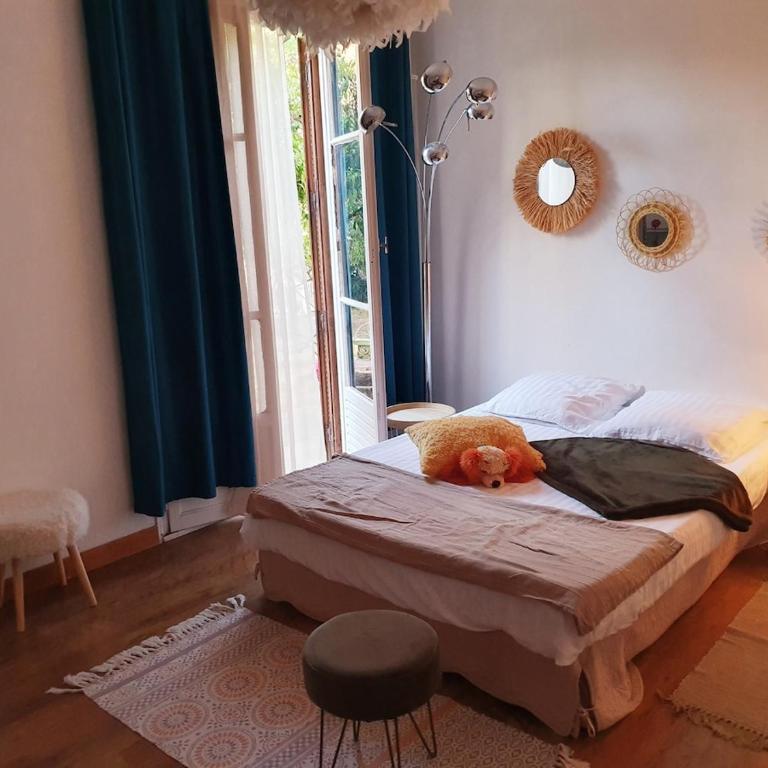 Ground floor apartment of a bucolic villa in town, garden et parking - Maison 1 Chambre - 19