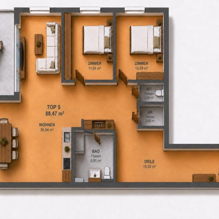 Bergapartment mit Balkon in Obertauern - Apartment mit Balkon - 9