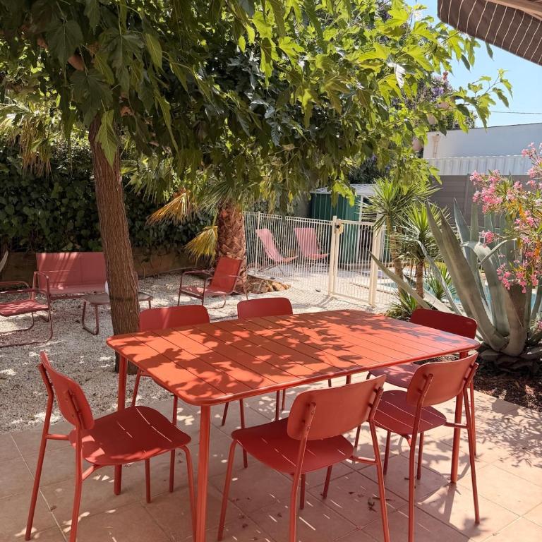 Bas de villa, 6 personnes, piscine, proche plages - Maison 2 Chambres - 13