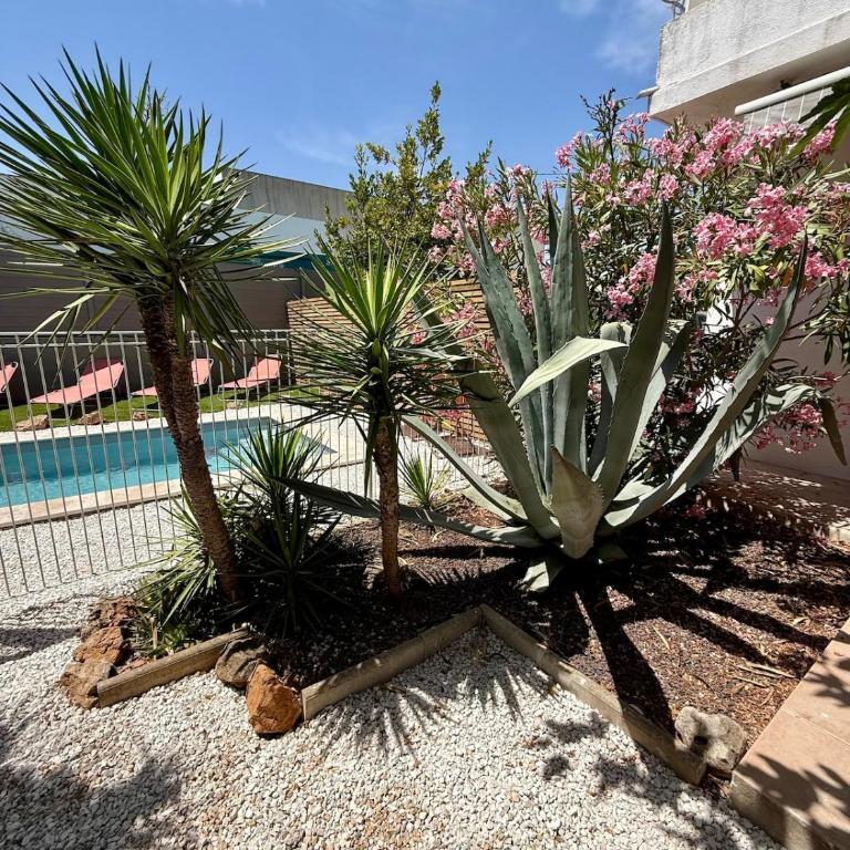 Bas de villa, 6 personnes, piscine, proche plages - Maison 2 Chambres - 20