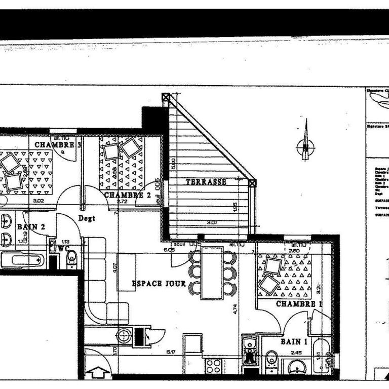 Confortable appartement 3 chambres avec WiFi pour 8 personnes - Appartement 3 Chambres - 16