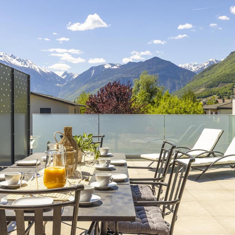 Vue panoramique sur les vignes et soleil couchant - Apartment mit 3 Schlafzimmern - 15