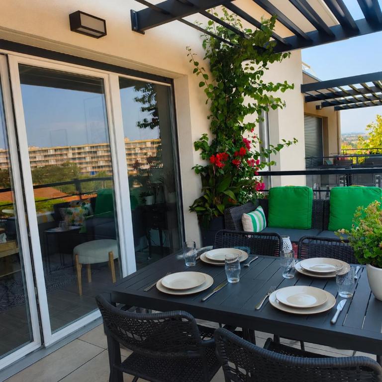 Appartement Bleu Azur proche de la plage - Apartment mit 1 Schlafzimmer, Balkon und Stadtblick - 18