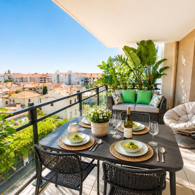 Appartement Bleu Azur proche de la plage - Apartment mit Aussicht und Balkon - 34