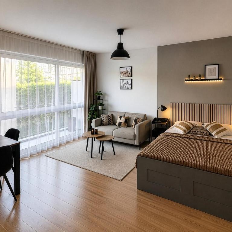 Stylish studio with balcony & parking in Metz - Appartement 1 Chambre - 3