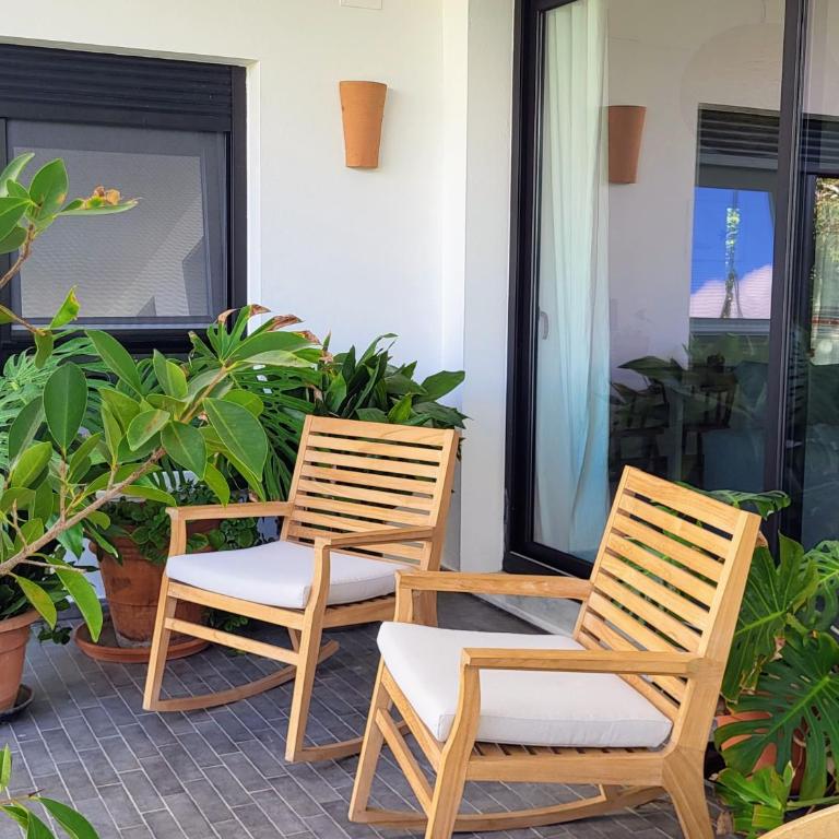 Family house with nice garden 10min from Sanlúcar - Casa de 3 dormitorios - 70