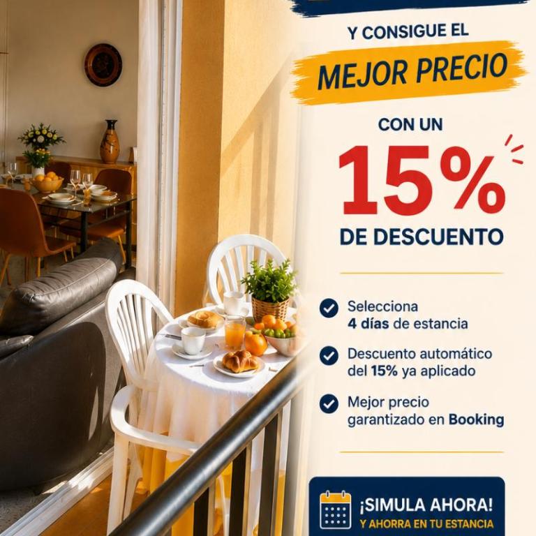 Nurimar 1 Balcón soleado, aire acondicionado gratis y ubicación céntrica - Apartamento de 2 dormitorios - 1