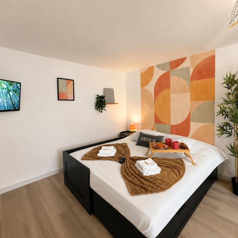 N Le Bambou Tiercelins studio cosy au centre ville - Appartement - 4