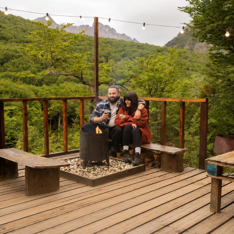 Cabaña de montaña en el bosque en Ushuaia - One-Bedroom Chalet - 54