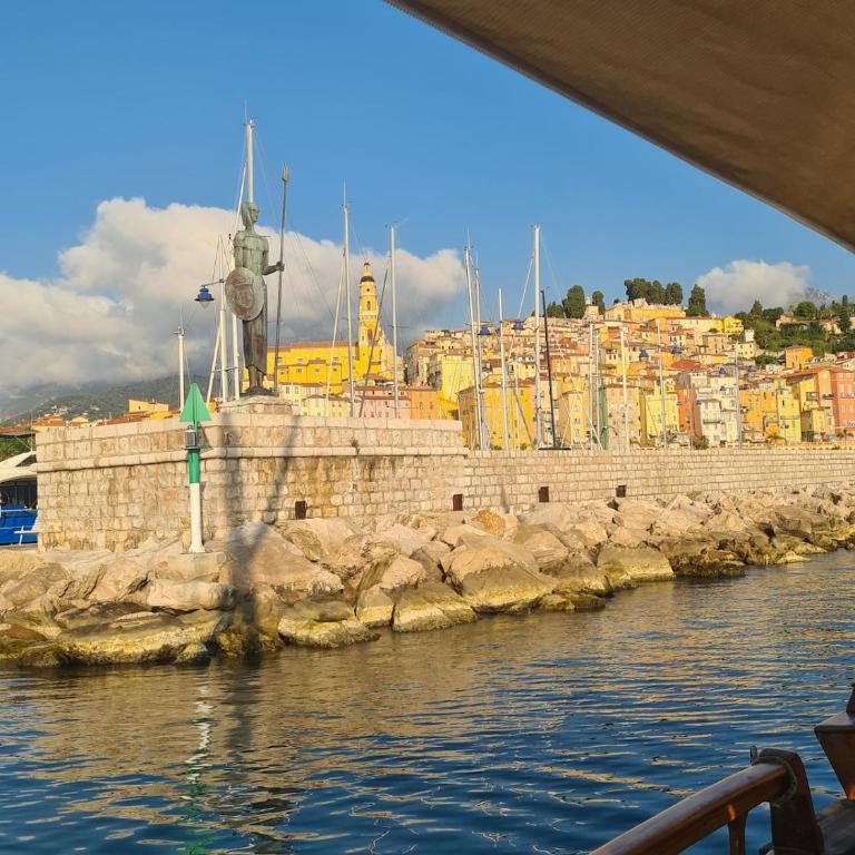 Studio avec balcon à 100m de la plage Menton Monaco - Apartment mit 1 Schlafzimmer - 5