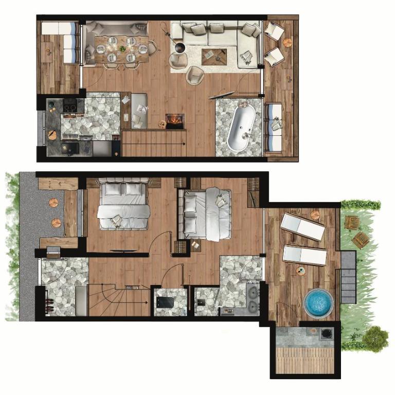 Bergdorf Vermala Gut - A luxury Chalet Resort - Chalet mit 2 Schlafzimmern - 2