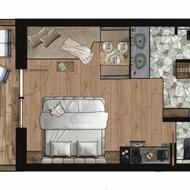 Bergdorf Vermala Gut - A luxury Chalet Resort - Studio mit Balkon - 2