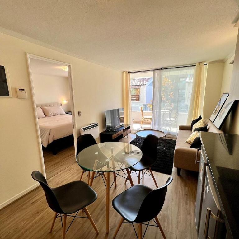 1D en Ñuñoa con Estacionamiento - One-Bedroom Apartment - 1