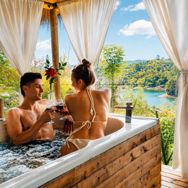 Levit Glamping - Hotel Guatapé Peñol - Deluxe Room with vista al lago - 20