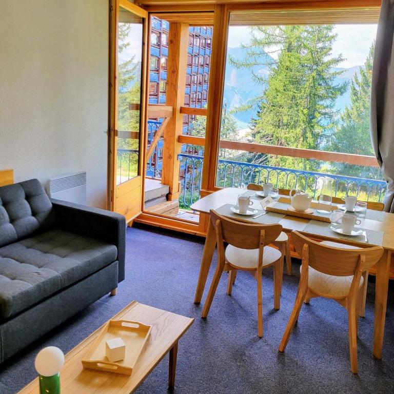 Studio cabine - pied des pistes, balcon - 5 pers. - FR-1-346-606 - Studio - 5